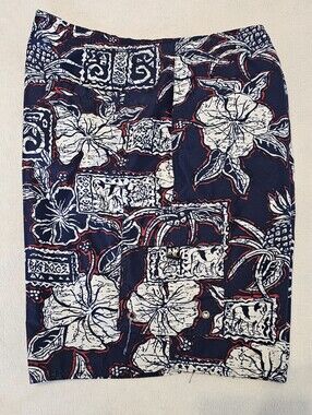 Big Dogs Vintage Style Hawaiian Swim Trunks Medium Floral Pineapple Mesh Lining